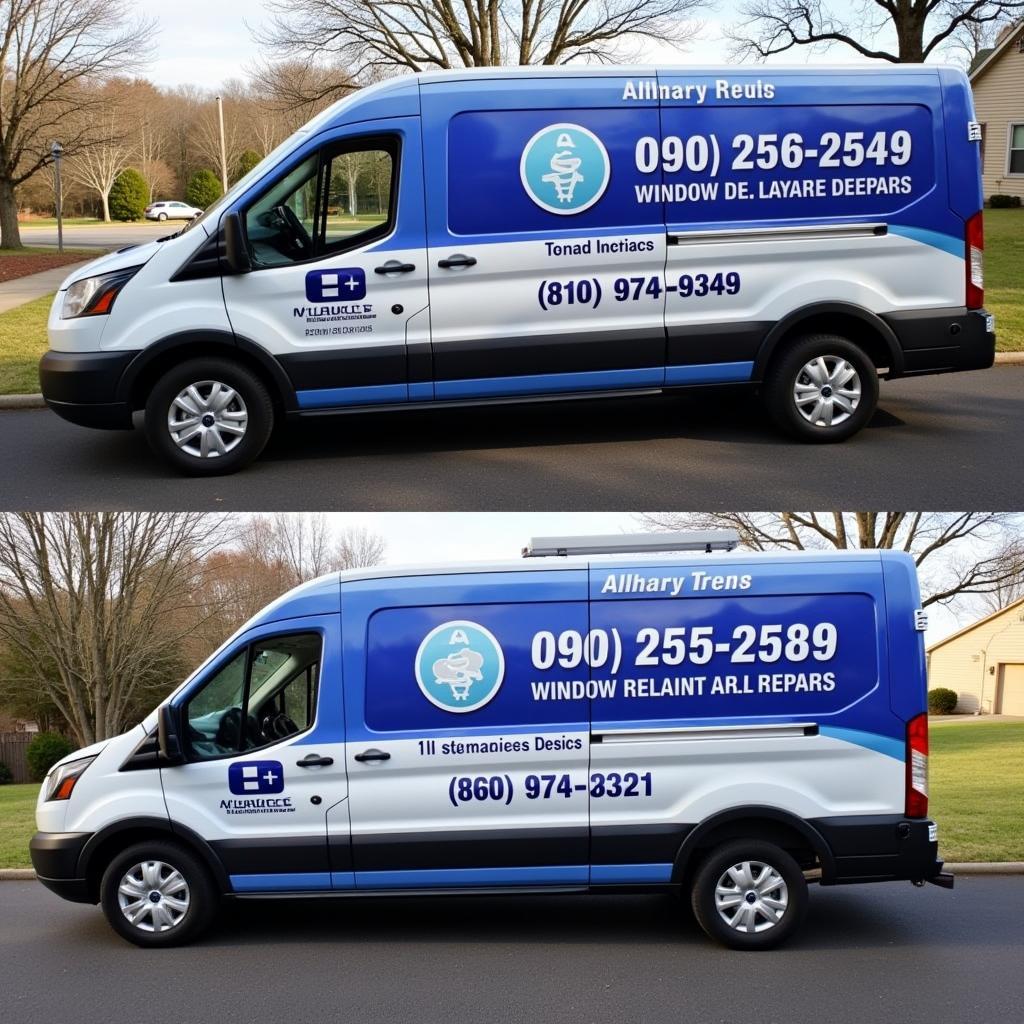 Mobile Car Window Repair Van in Fairfax