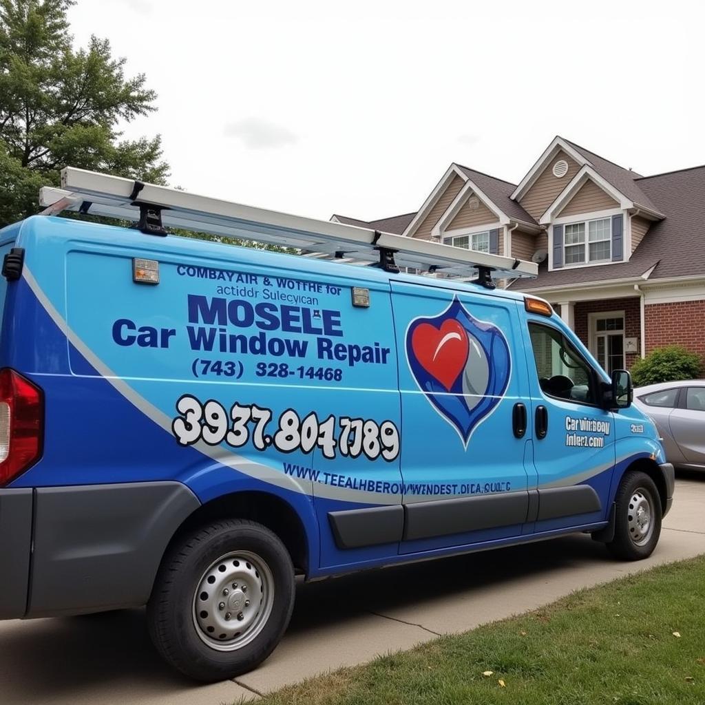  Mobile Car Window Repair Van On Location