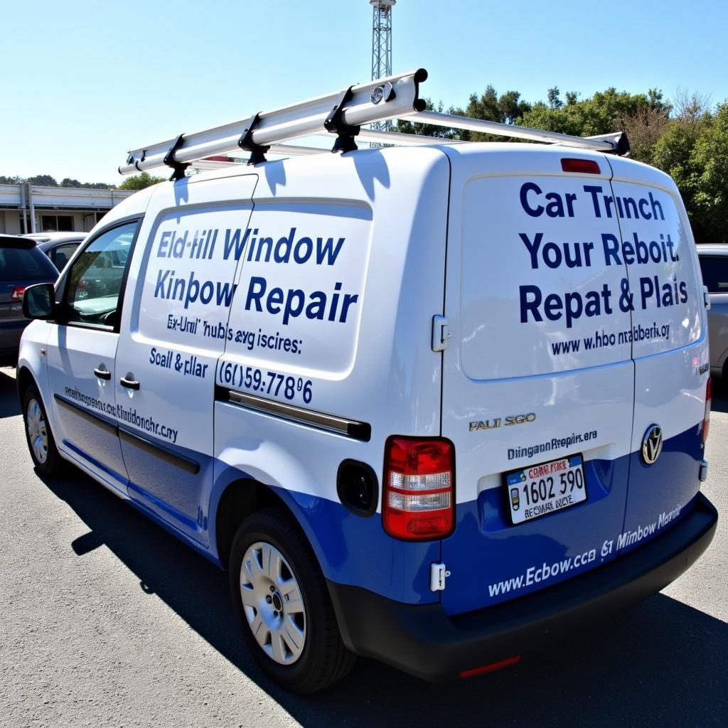 Mobile car window repair service van in Whangarei