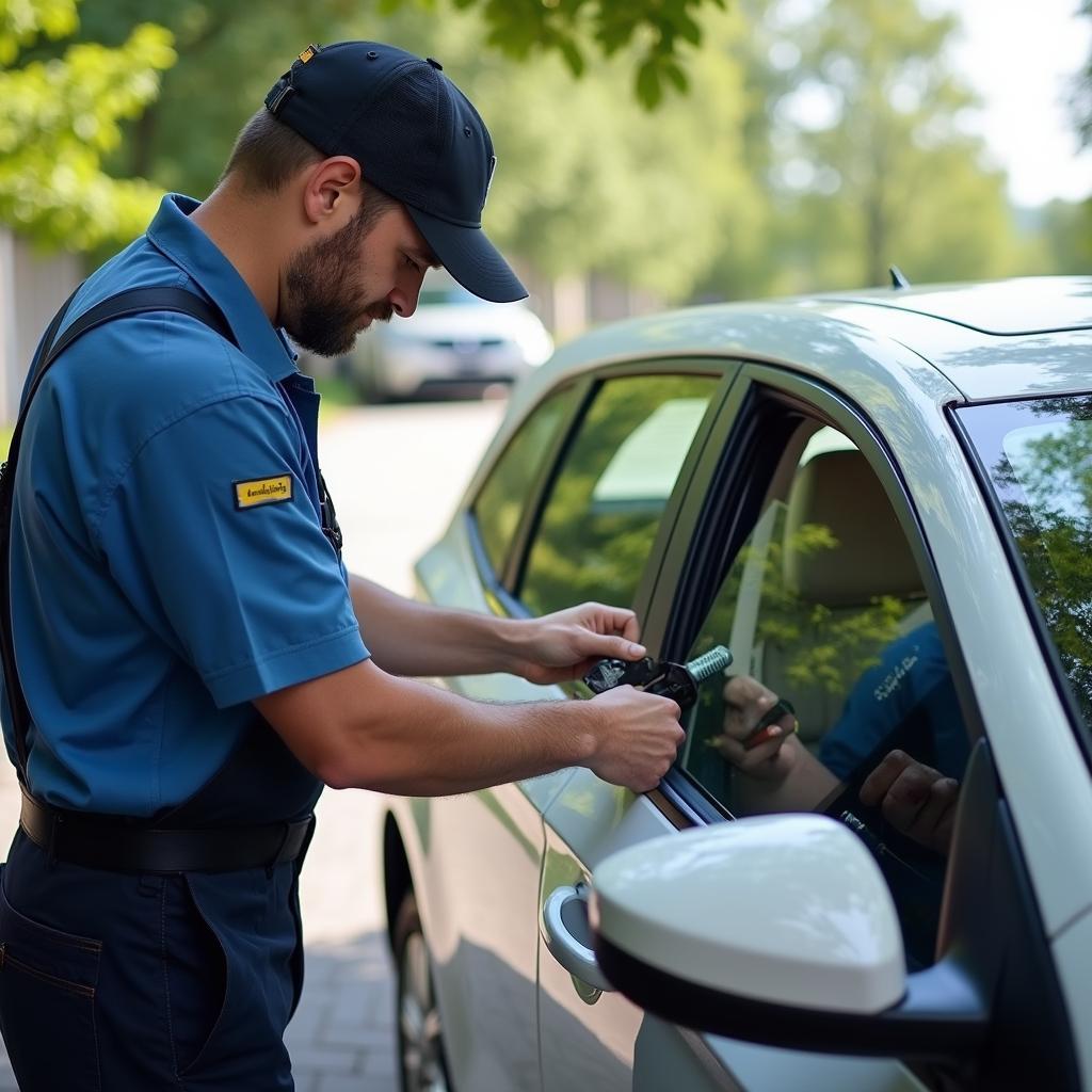 Mobile Auto Glass Repair Technician at Lake of the Ozarks 