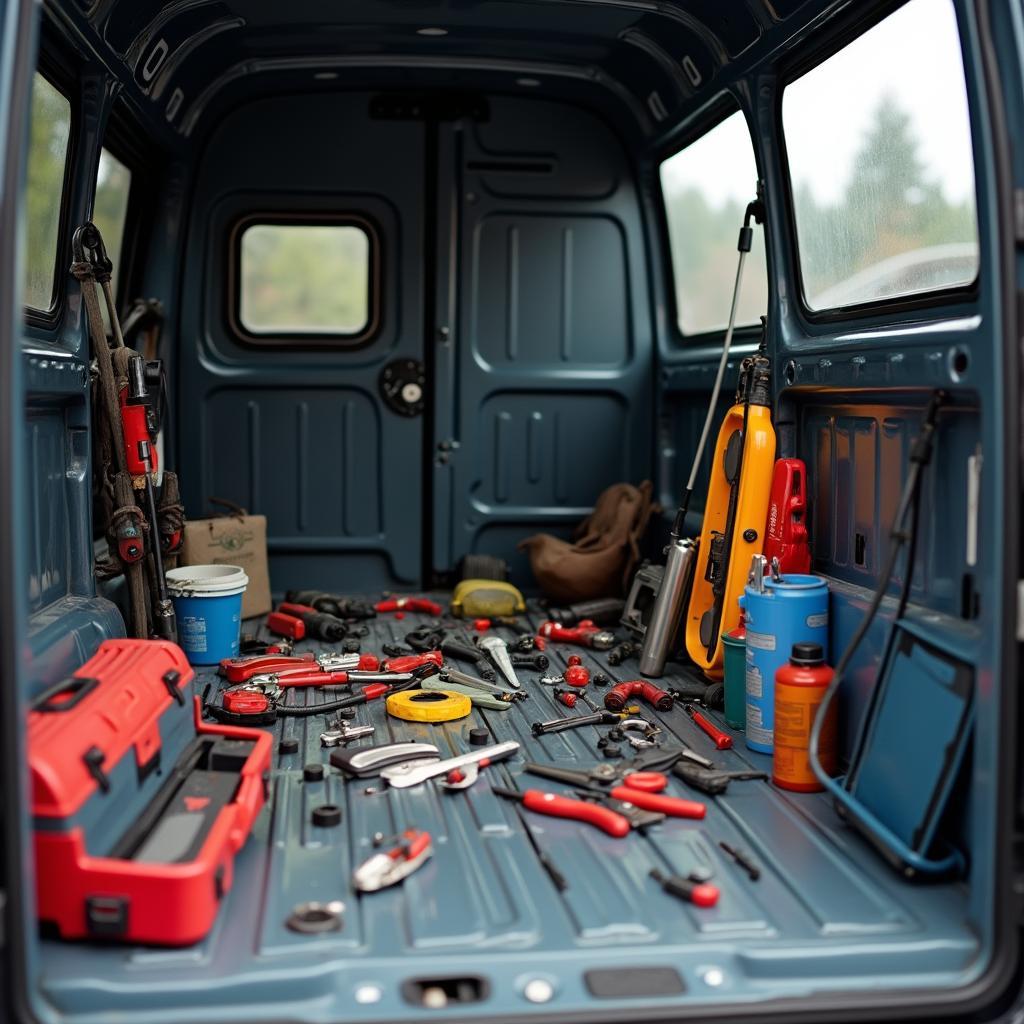 Mobile Window Repair Tools and Equipment