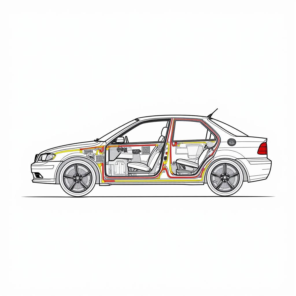 Diagram of a Modern Car Electrical System