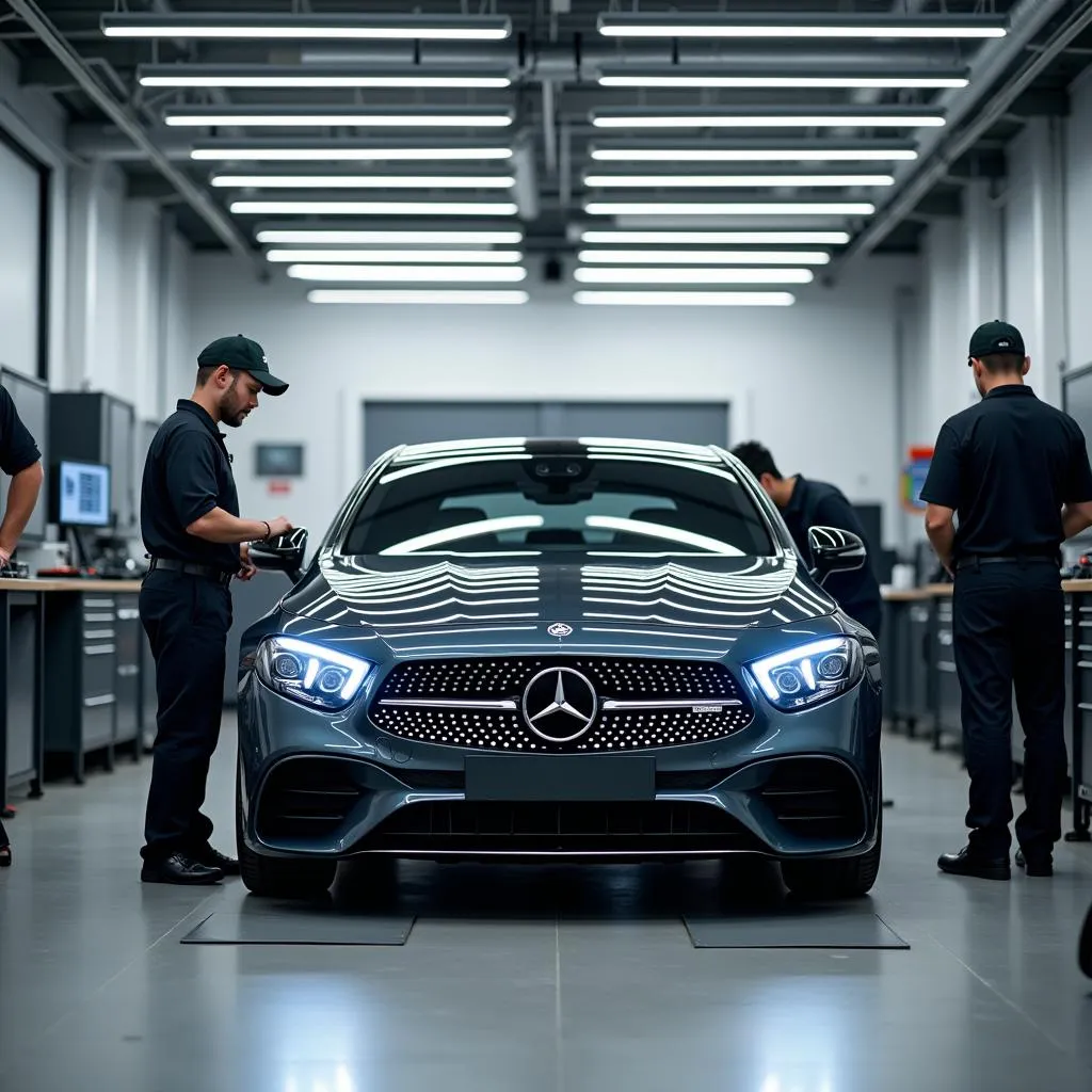 Modern Mercedes Car Repair Workshop in Singapore