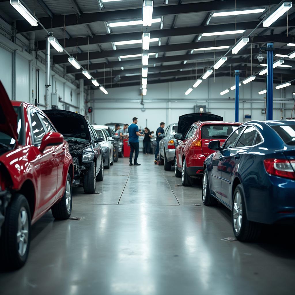 Car body repair shop in Neander, Tamworth