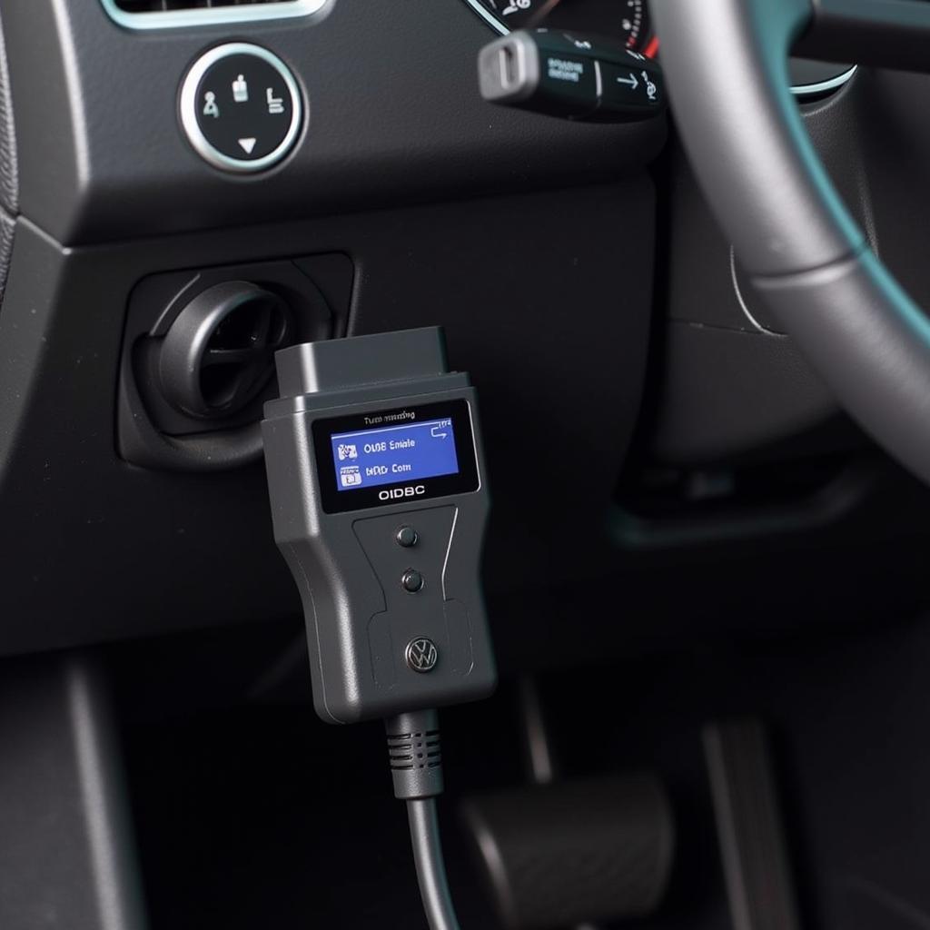 OBD2 Adapter Connected to VAG Vehicle