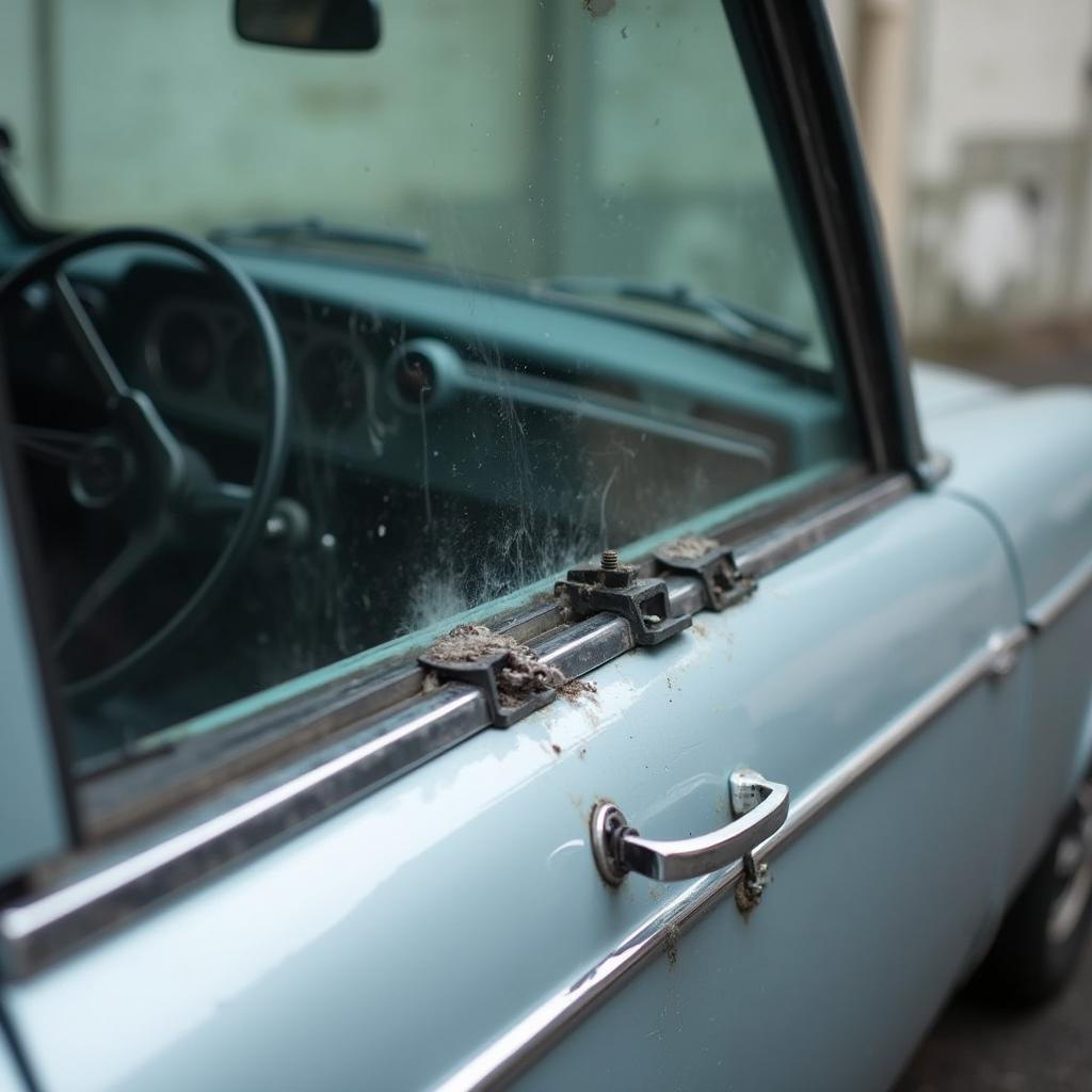 Car Window Off its Tracks