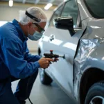 On-Site Car Paint Repair Process