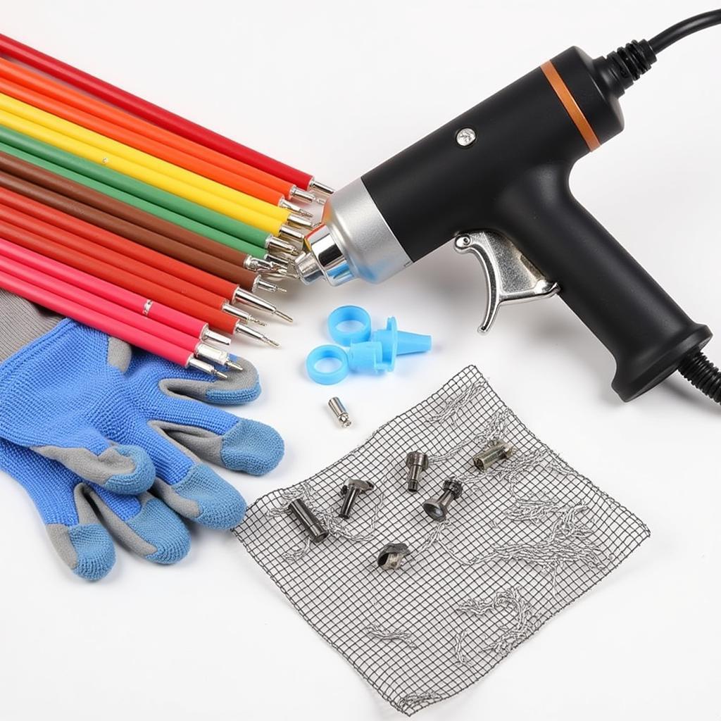 Car Bumper Repair Plastic Welding Kit Components