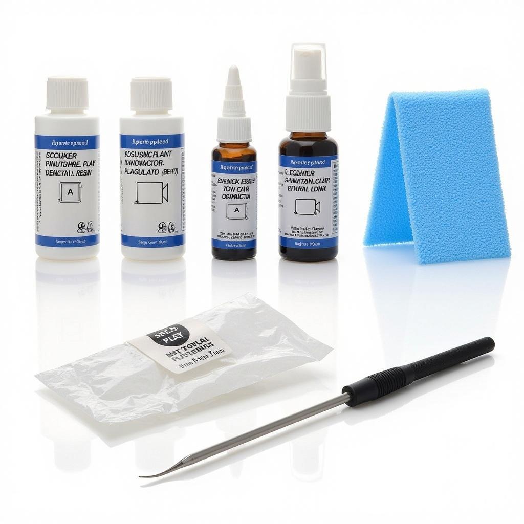 Plastic Car Window Repair Kit Contents