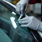 Car window repair using plexiglass