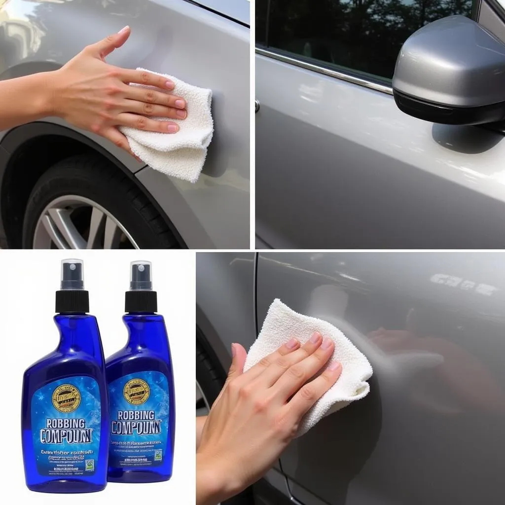 Polishing a Car Scratch