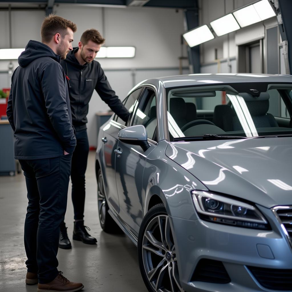 Post-repair car inspection in Easterhouse to ensure quality