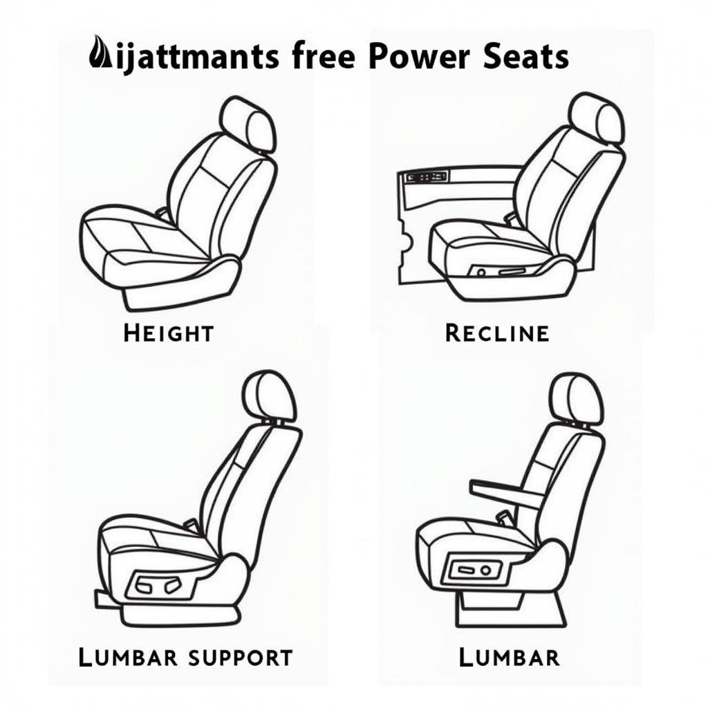 Power seat controls inside a 2004 Lincoln Town Car