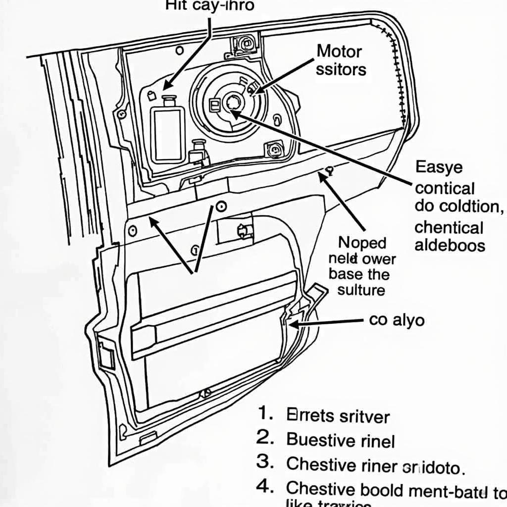 Car Power Window Mechanism Diagram