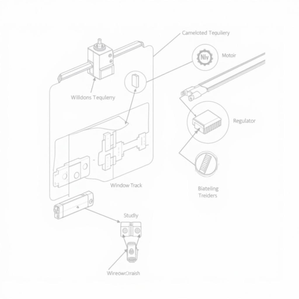 Car Power Window Mechanism Components