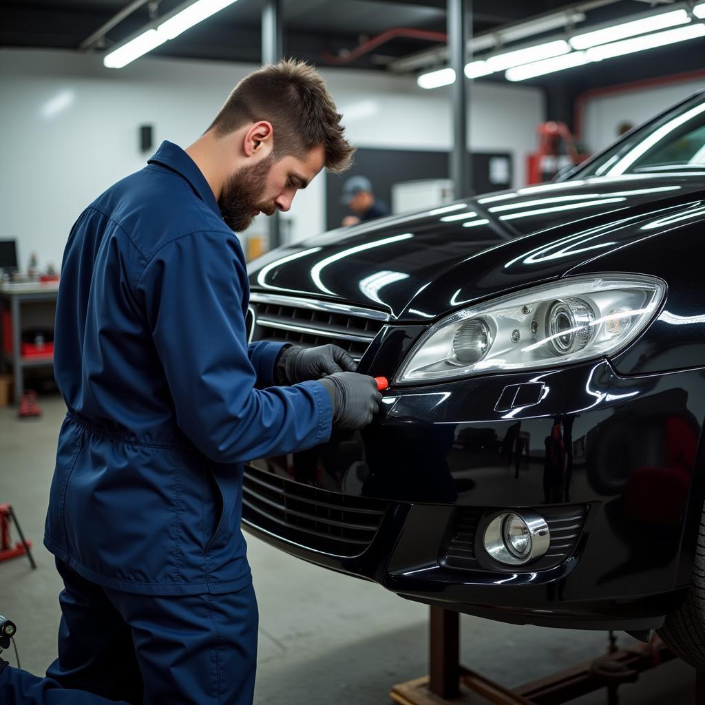 Professional Bumper Repair Process