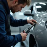 Professional Car Body Repair Techniques in Action