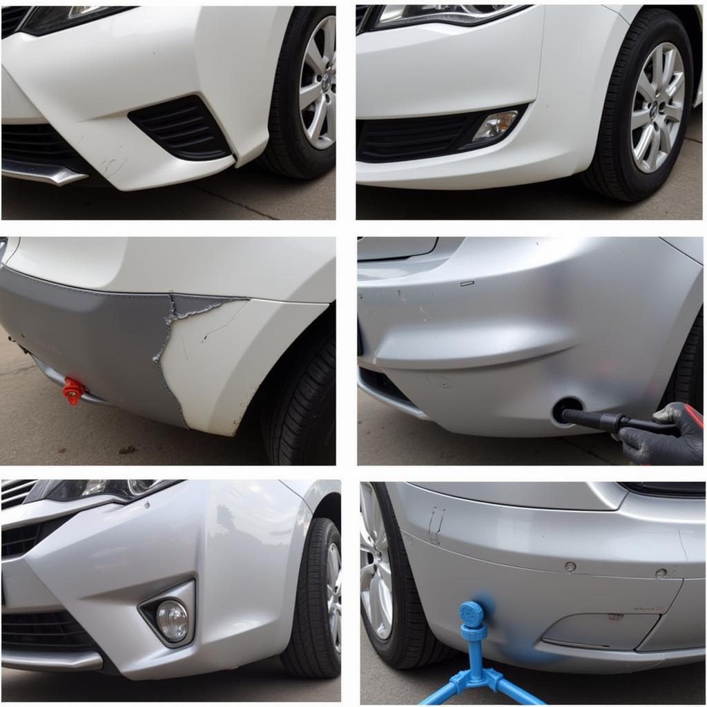 Professional Car Bumper Repair Process