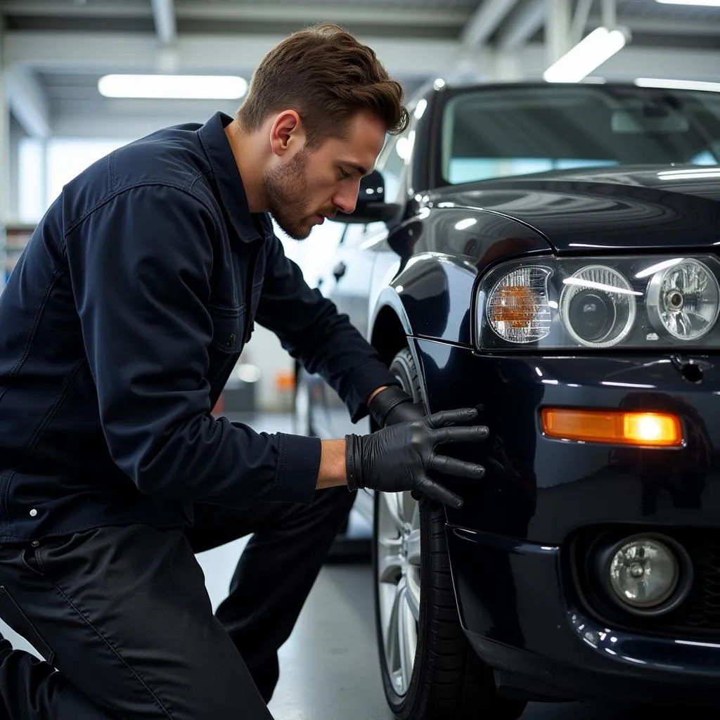 Professional Car Bumper Repair Technician in Glasgow