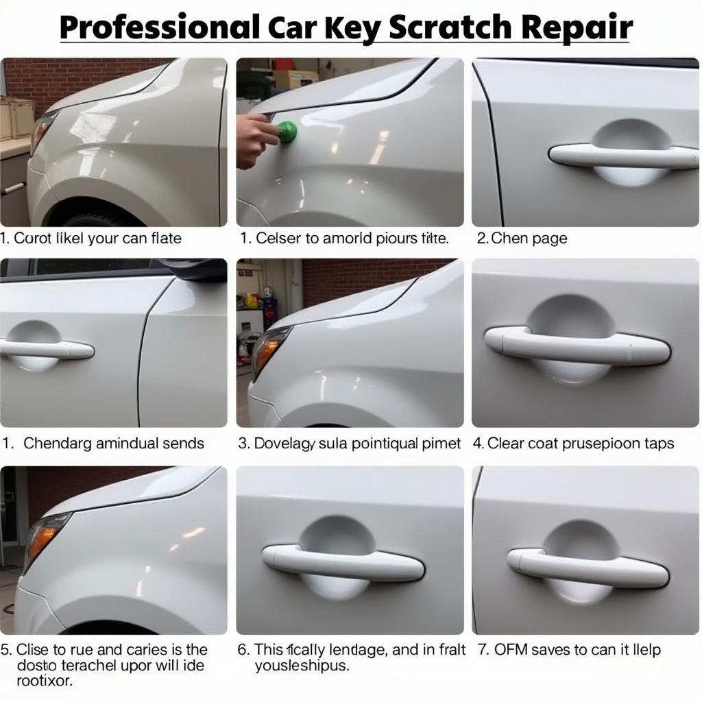 Professional Car Key Scratch Repair Process