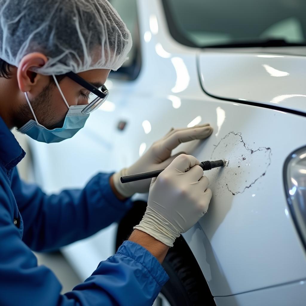 Professional Car Paint Chip Repair