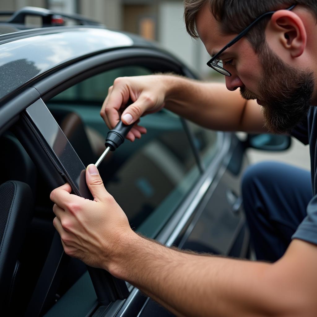 Professional Car Rear Window Seal Repair