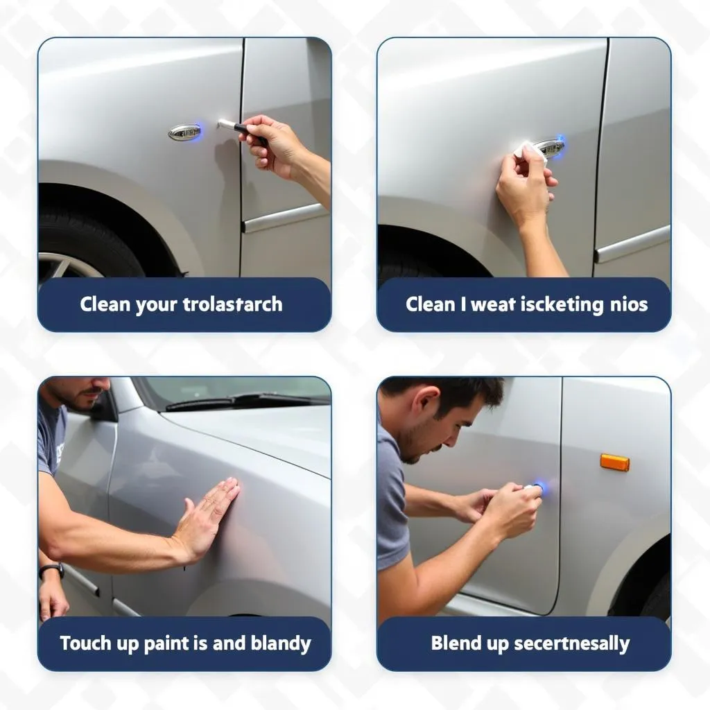 Professional Car Scratch Repair Process