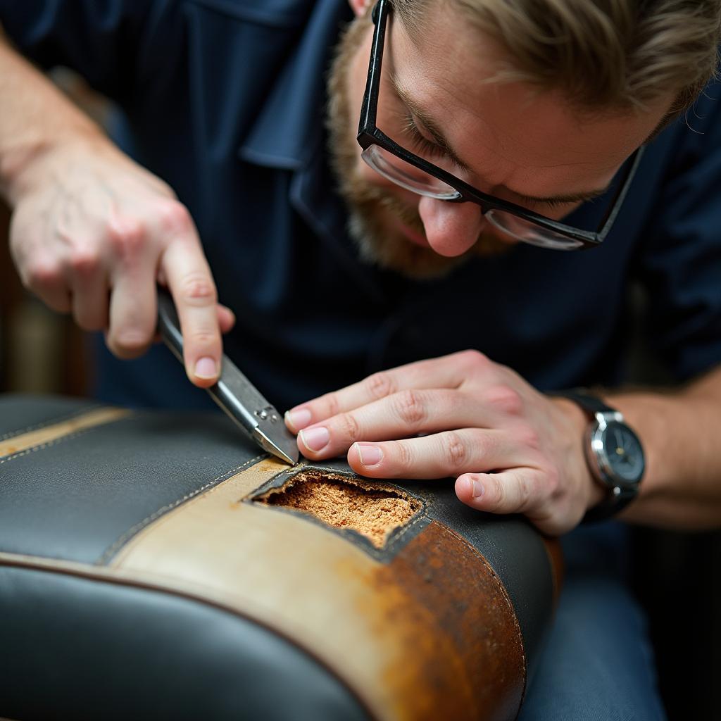 Professional Car Seat Upholstery Repair