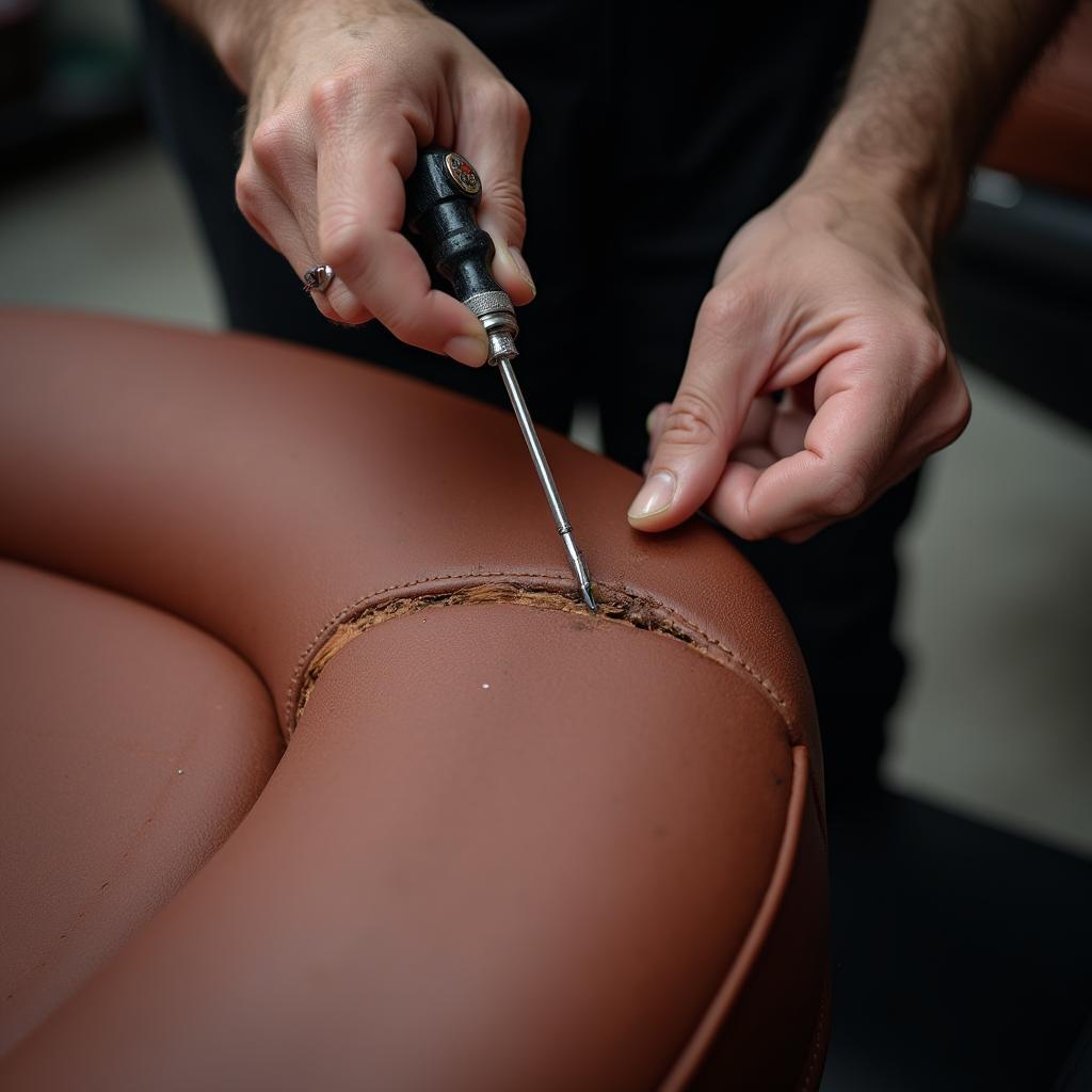 Professional Leather Car Seat Repair