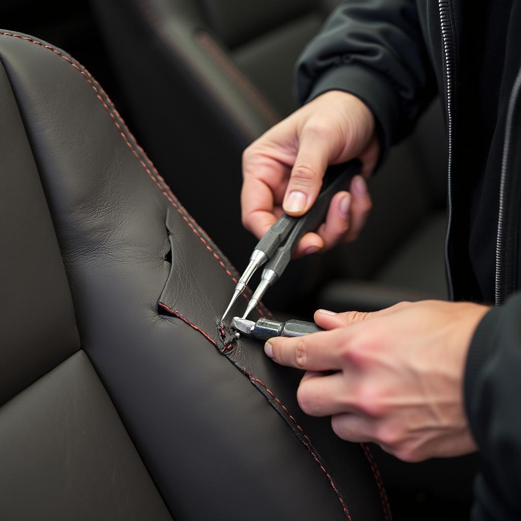 Professional Leather Car Seat Repair