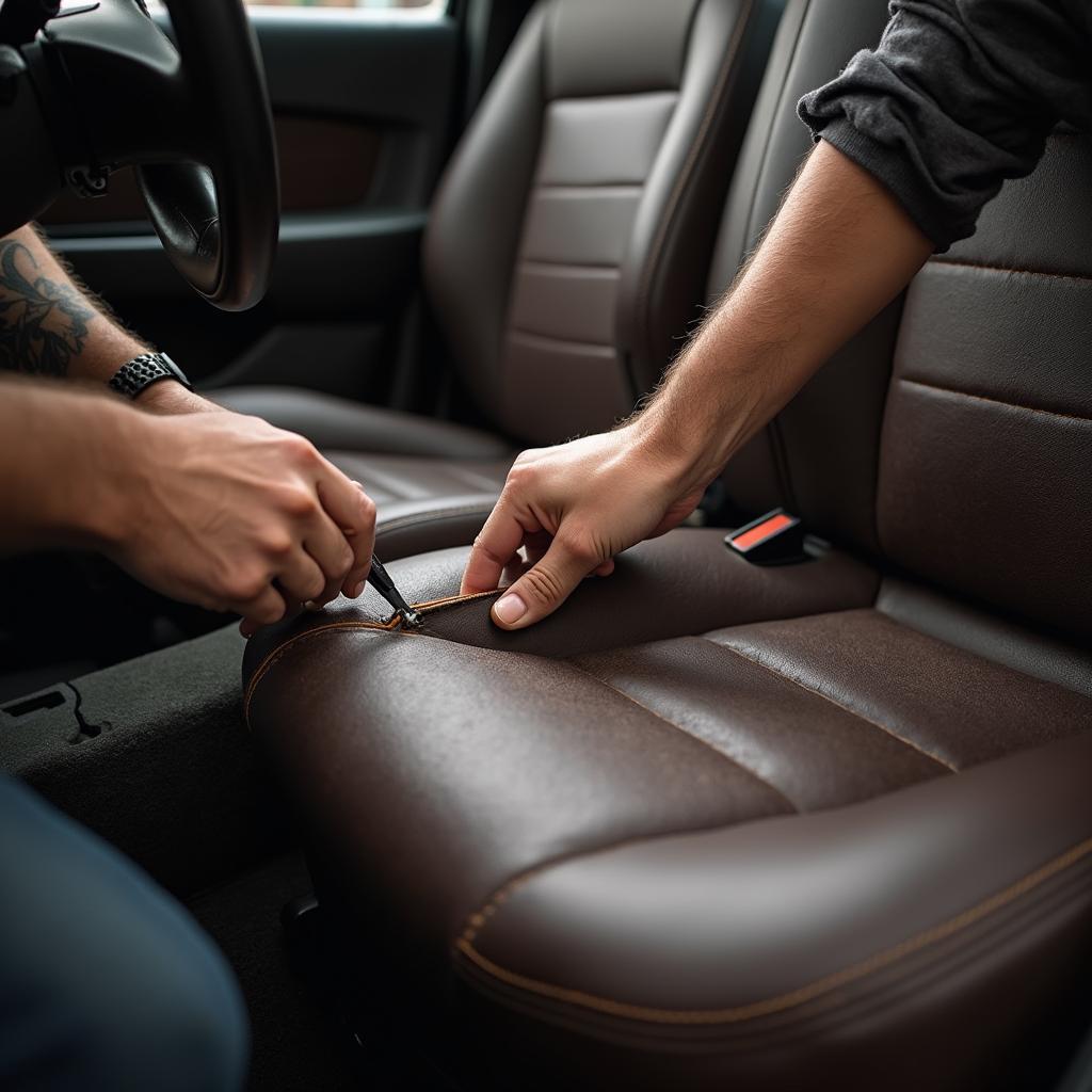 Professional Leather Car Seat Repair