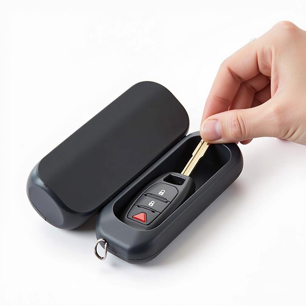 Car Key in a Protective Case