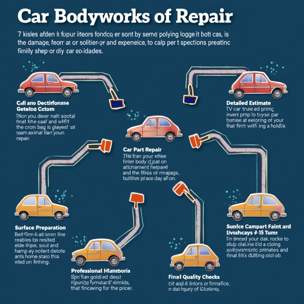 Step-by-step car bodywork repair process ensuring quality