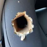 Assessing Quarter-Size Hole Damage in Car Seat