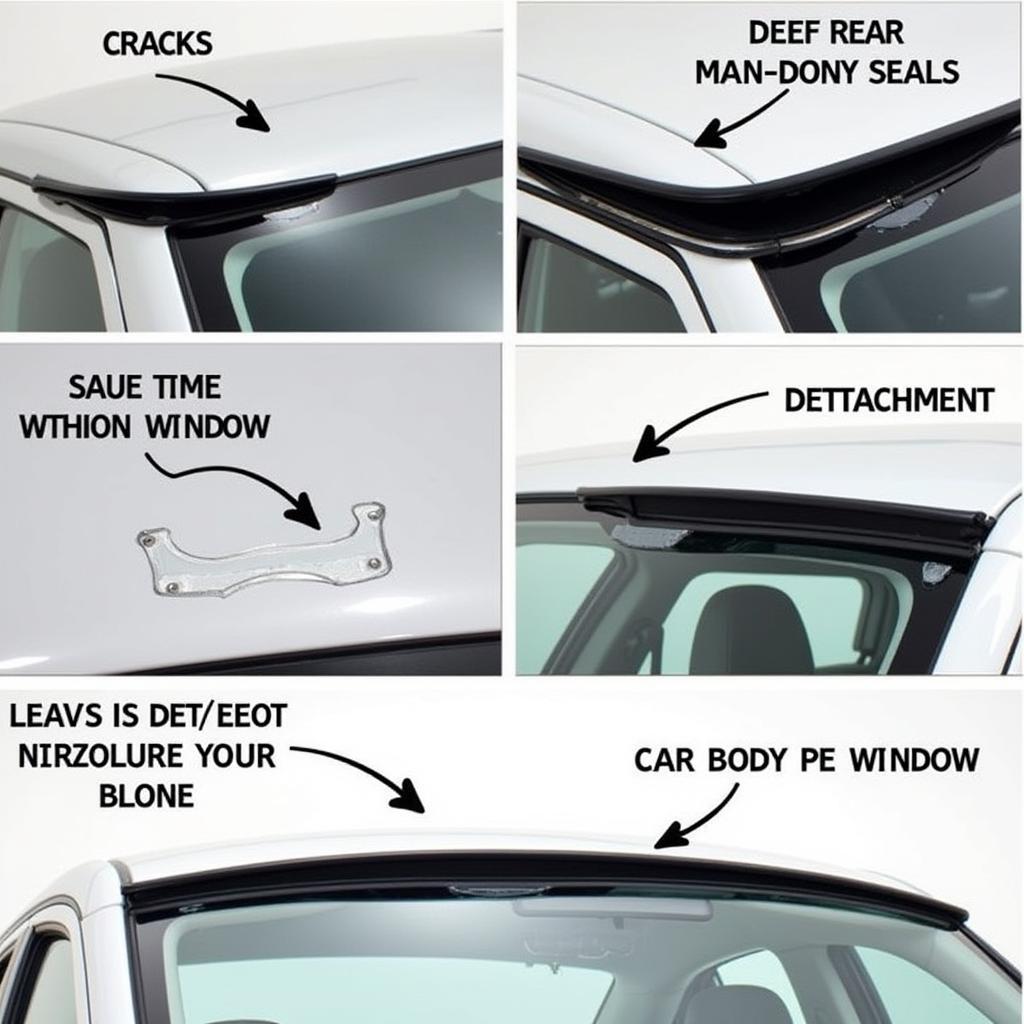 Types of Rear Window Seal Damage