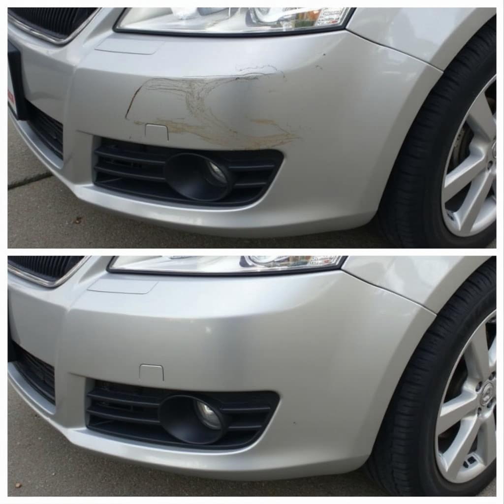 Repaired Car Bumper