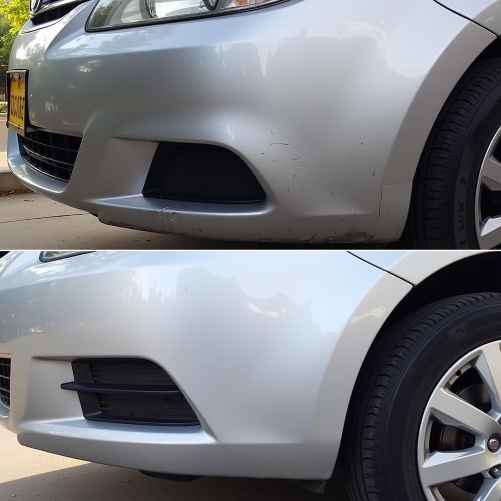 Repaired Car Bumper