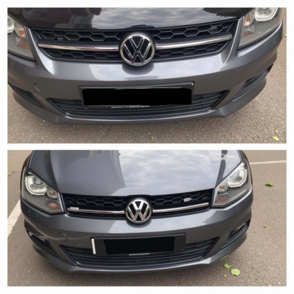 A fully repaired car bumper in Limerick