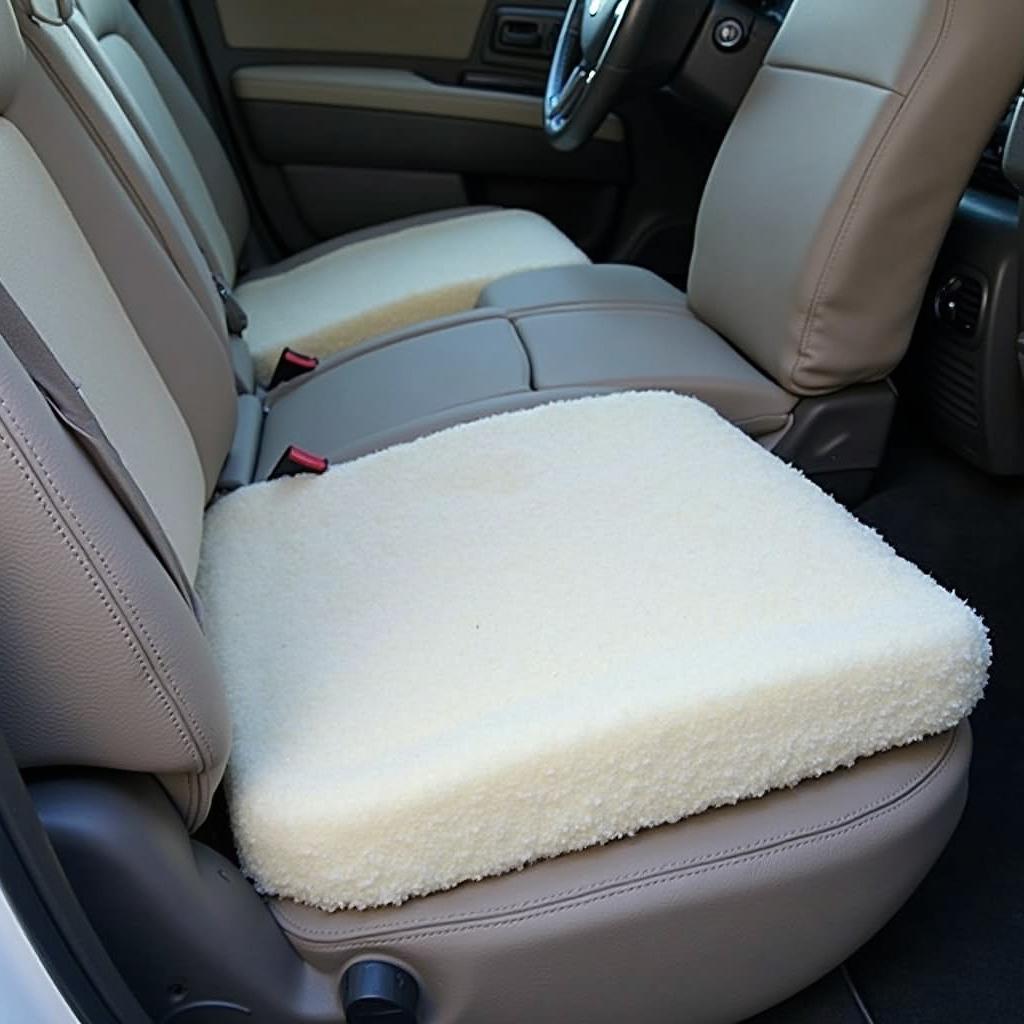 Repaired Car Seat Foam