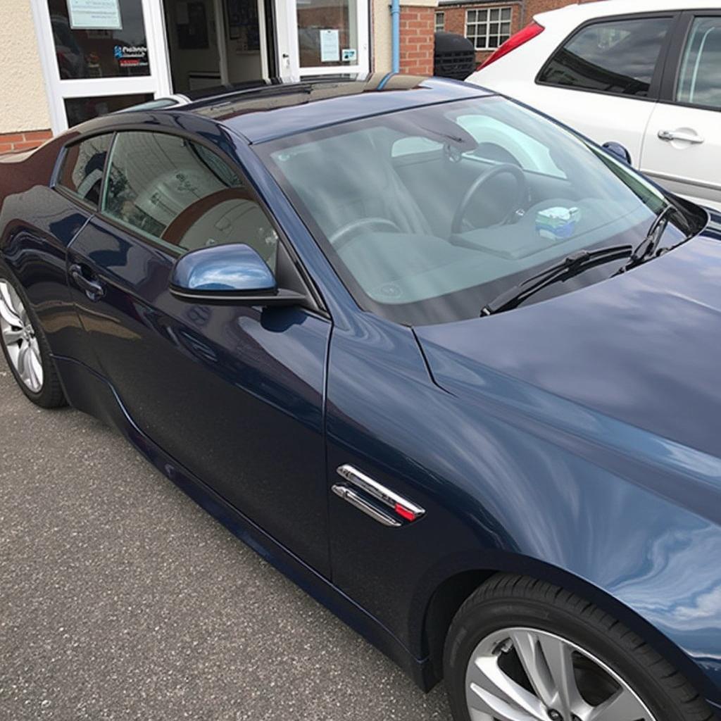 Shiny repaired car in Stonehouse after professional car body repairs