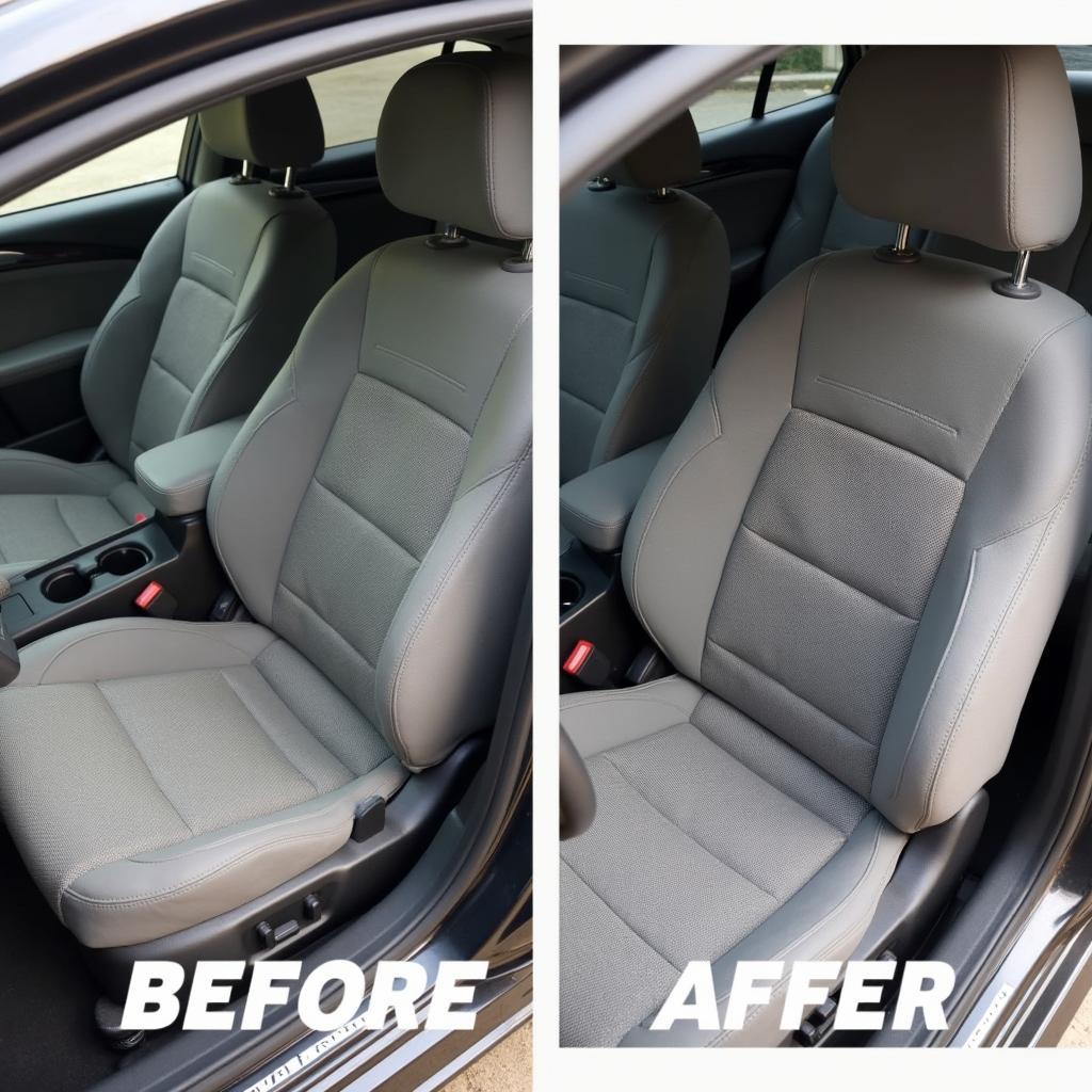 Repaired Cloth Car Seat