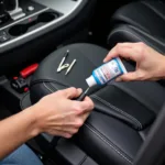 Repairing a Tear in Car Leather Seat