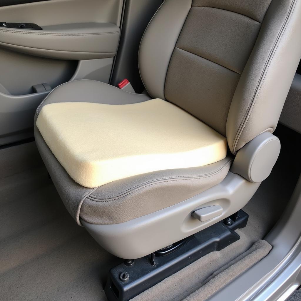 Repairing Car Seat Bolster with New Foam