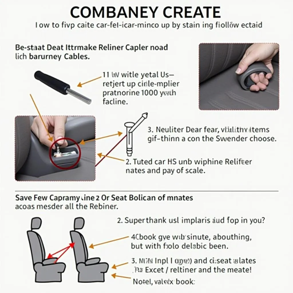 Repairing Car Seat Recliner Cable