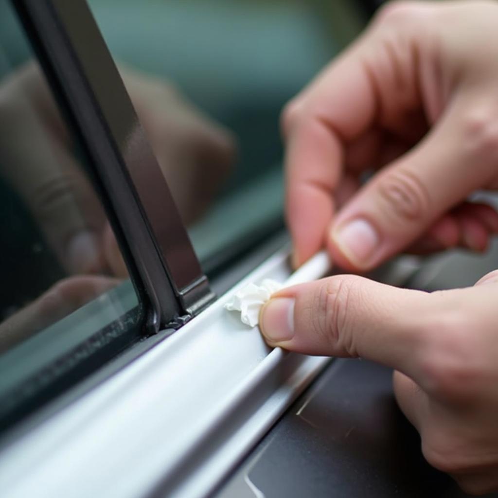 Repairing Car Window Weather Stripping