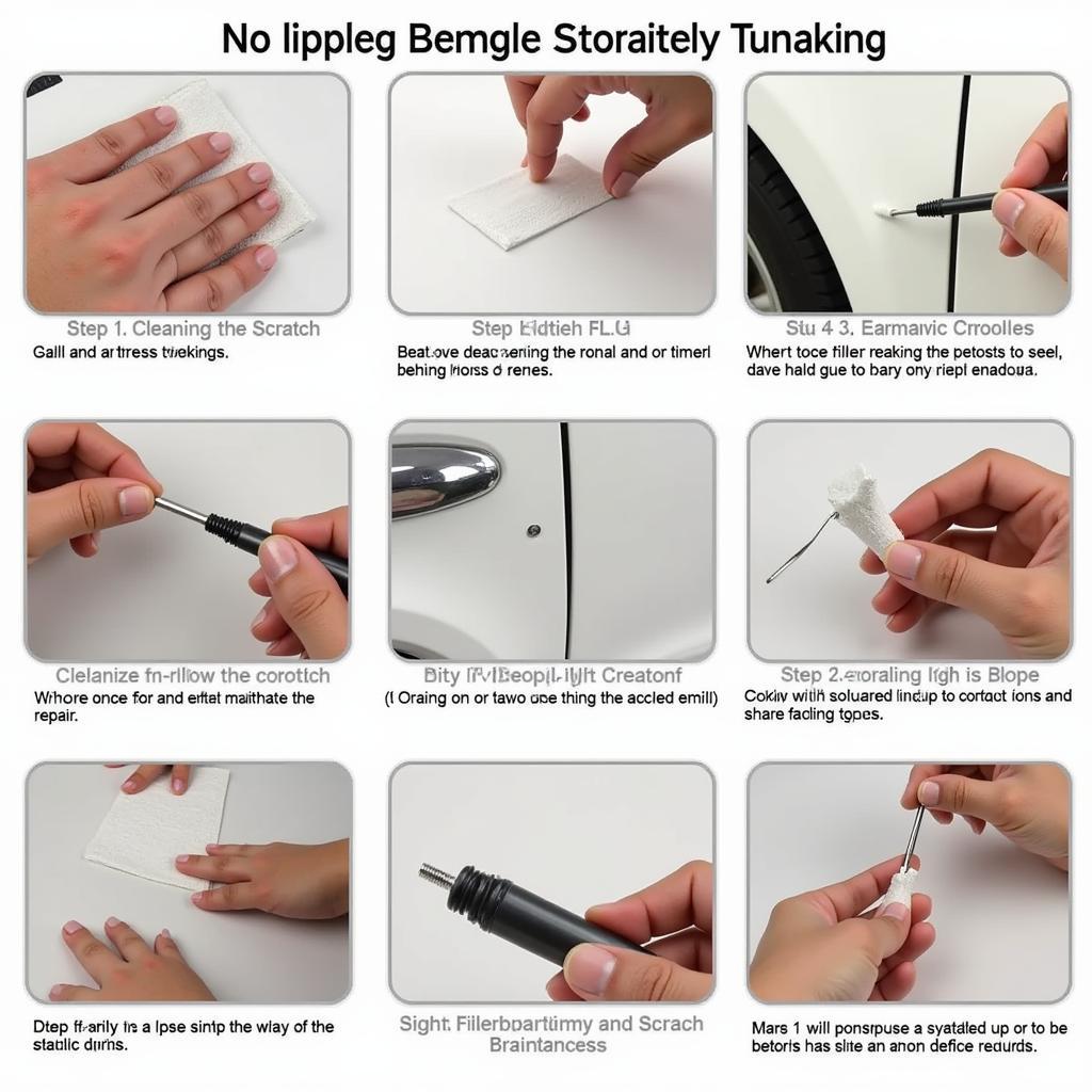 Step-by-Step Process of Repairing a Deep Scratch on a Car Leather Seat