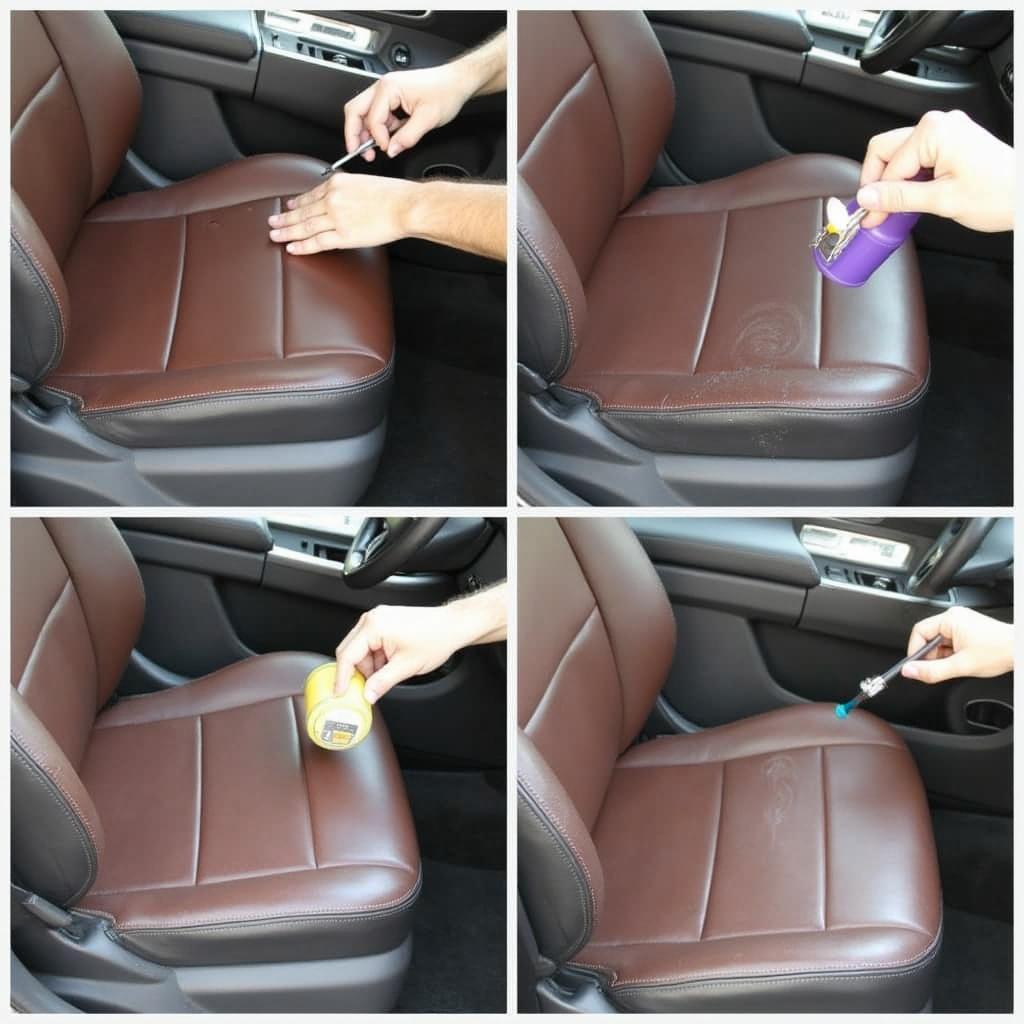 Repairing Dog Scratches on a Leather Car Seat