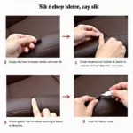 Repairing Slits in a Leather Car Seat