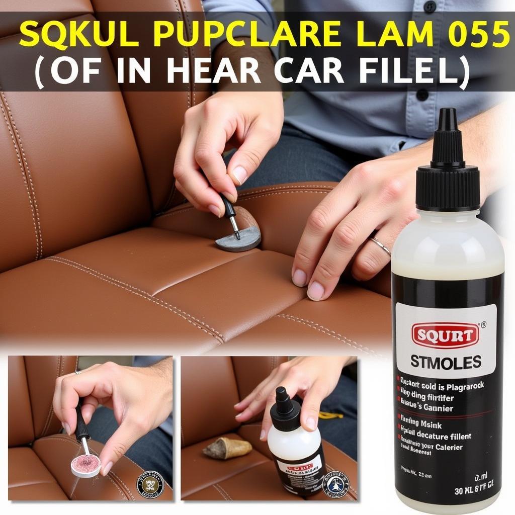 Repairing a Small Puncture in a Leather Car Seat