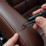 Repairing a Torn Leather Car Seat